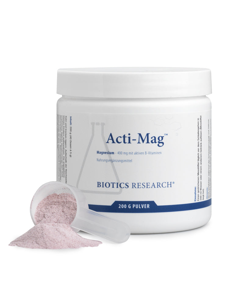 Biotics Acti-Mag Plus (Magnesium) - Natürliches Beerenaroma - 200g