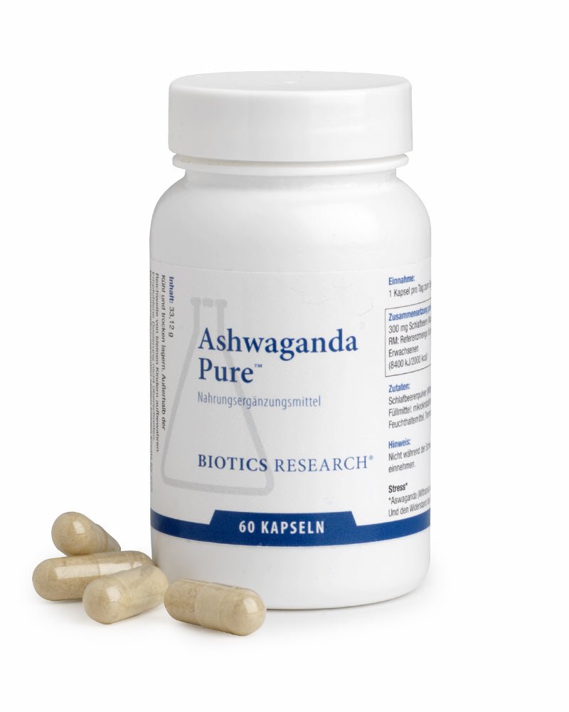 Biotics Ashwaganda Pure - 60 Kapseln - BeOptimal