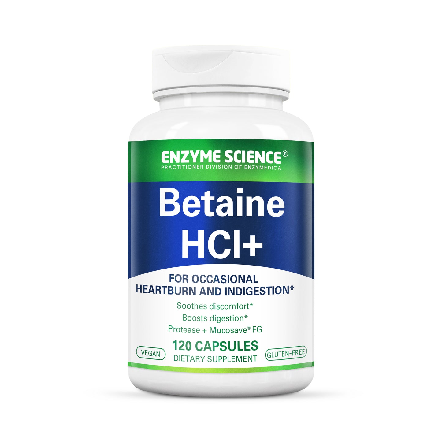 Enzyme Science Betaine HCI+ - 120 Kapseln - BeOptimal