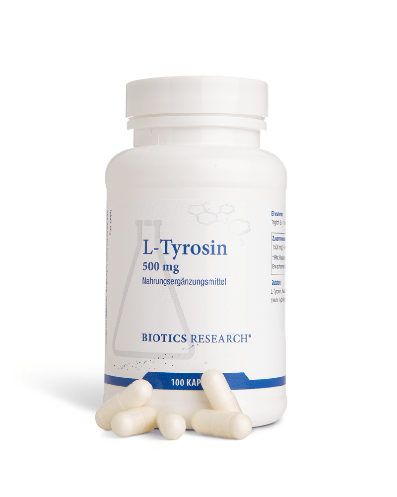 Biotics L - Tyrosin 500 mg - 100 Kapseln - BeOptimal