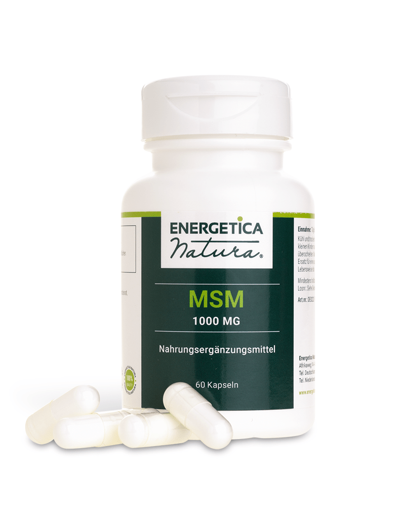 Energetica MSM 1000mg - 60 Kapseln - BeOptimal