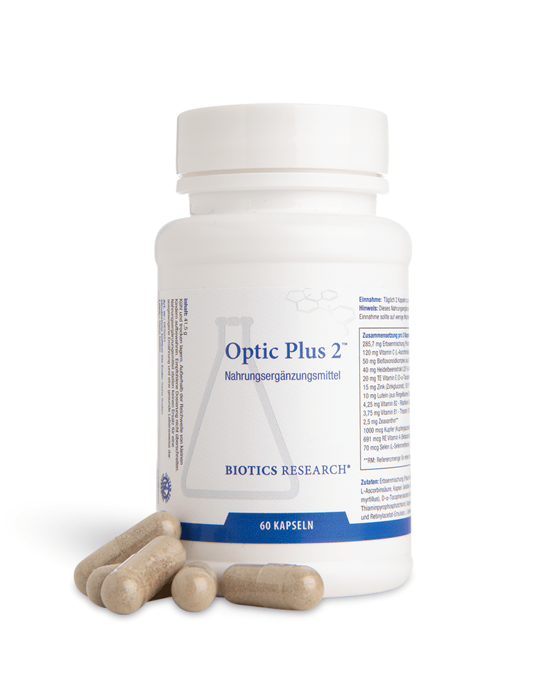 Biotics Optic Plus 2 - 60 Kapseln - BeOptimal