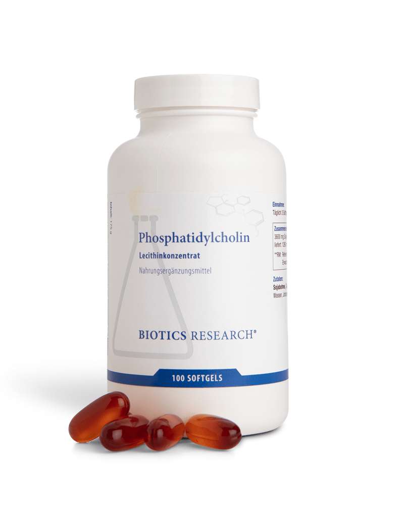 Biotics Phosphatidylcholin - 100 Softgelkapseln - BeOptimal