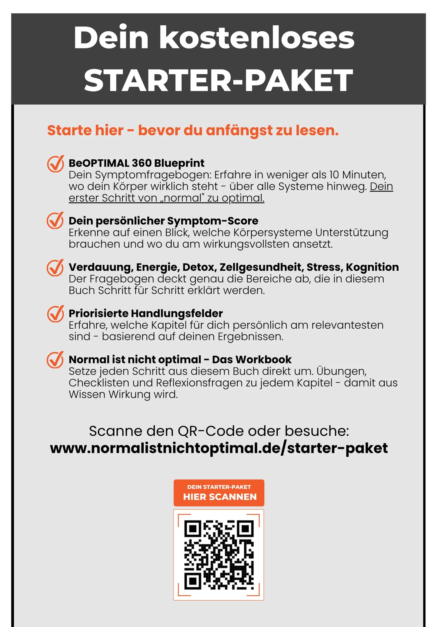 Normal ist nicht Optimal
